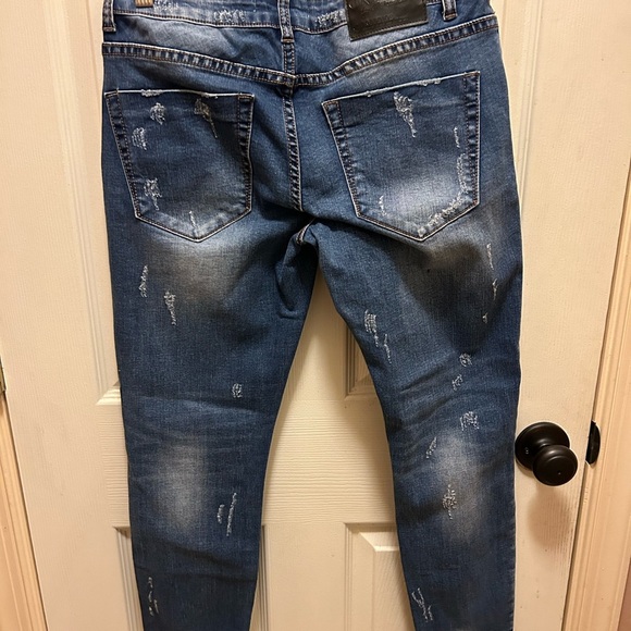 One X One Teaspoon Distressed & Cut Knee Jeans Sz 25 - Picture 7 of 12